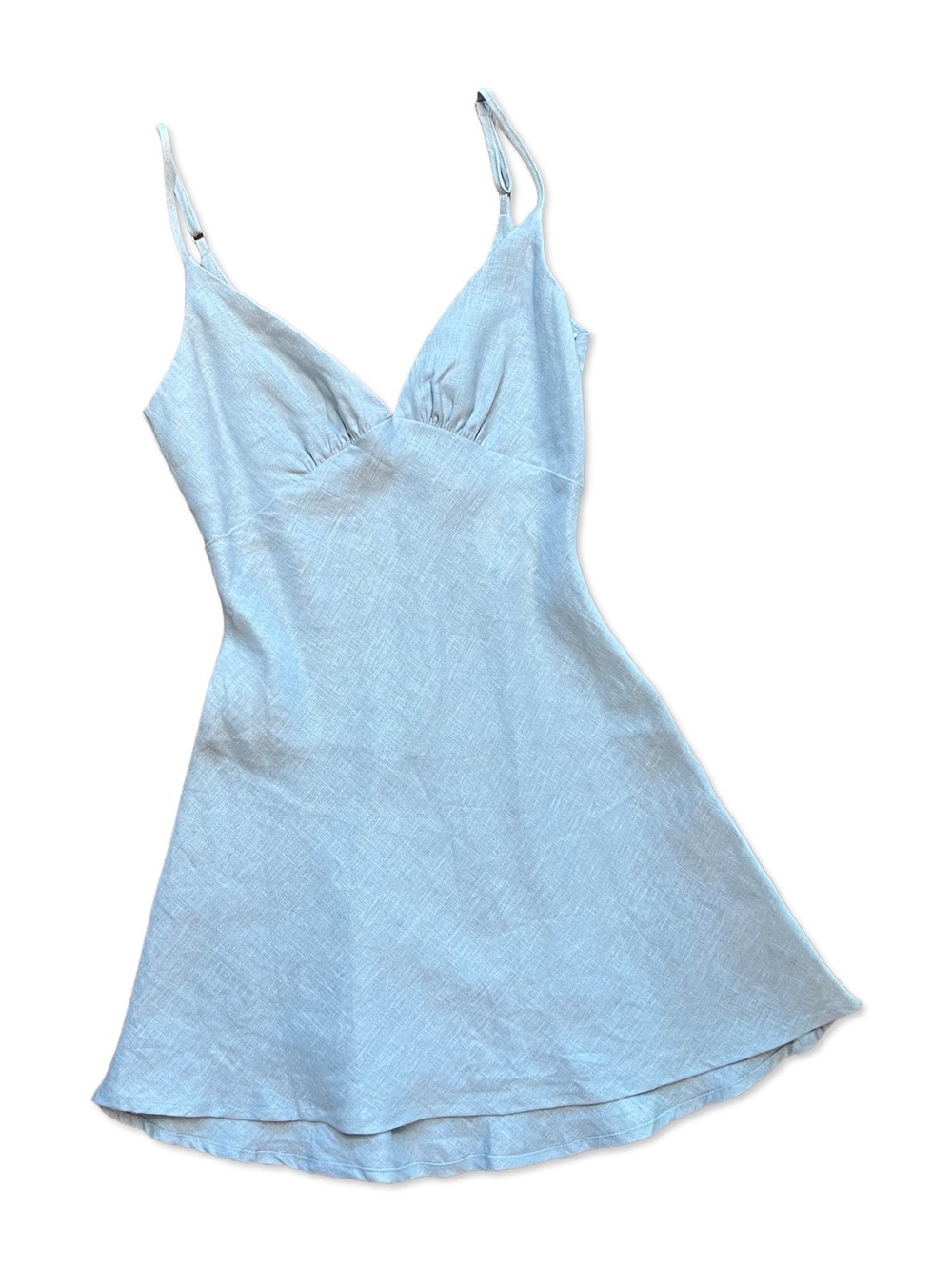 VRG GRL Light Blue Linen Summer Dress (with tags) XS